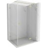 Mexen Lunar T cabină de duș cu deschidere dreapta 130 x 120 cm, transparentă, aurie periată - 834T-130-120-55-00-P