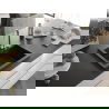Mexen Elix chiuvetă de bucătărie din granit cu 1 compartiment 600 x 500 mm, negru/argintiu metalizat, sifon crom - 6525601005-73