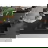 Mexen Elix chiuvetă de bucătărie din granit cu 1 compartiment 600 x 500 mm, negru/argintiu metalizat, sifon crom - 6525601005-73