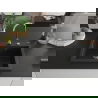 Mexen Elix chiuvetă de bucătărie granitică 1-cameră 600 x 500 mm, negru/auriu metalic, sifon crom - 6525601005-75