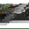 Mexen Elix chiuvetă din granit cu o cuvă 600 x 500 mm, negru, sifon auriu - 6525601005-77-G
