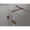 Mexen Lunar T cabină de duș rabatabilă dreapta 115 x 70 cm, transparent, aur roz - 834T-115-070-60-00-P
