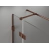 Mexen Lunar T cabină de duș rabatabilă dreapta 115 x 70 cm, transparent, aur roz - 834T-115-070-60-00-P