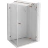 Mexen Lunar T cabină de duș rabatabilă dreapta 115 x 70 cm, transparent, aur roz - 834T-115-070-60-00-P