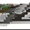 Mexen Elix chiuvetă din granit cu 1 compartiment 600 x 500 mm, alb, sifon negru - 6525601005-20-B