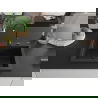 Mexen Elix chiuvetă de granit 1-cameră 600 x 500 mm, negru/argintiu metalizat, sifon negru - 6525601005-73-B