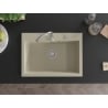 Mexen Elix chiuvetă granit 1-cameră 700 x 500 mm, bej, sifon crom - 6526701005-69