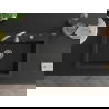 Mexen Elix chiuvetă granit 1-cameră 700 x 500 mm, negru/argintiu metalic, sifon crom - 6526701005-73