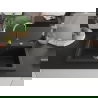 Mexen Elix chiuvetă de bucătărie din granit cu 1 compartiment 700 x 500 mm, negru/auriu metalic, sifon crom - 6526701005-75