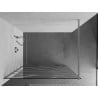 Mexen Kioto Walk-in zuhanyfal 110 x 200 cm, 8 mm fehér hullám, króm - 800-110-101-01-97