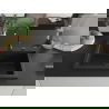 Mexen Elix chiuvetă de bucătărie din granit cu 1 cuvă 700 x 500 mm, negru, sifon negru - 6526701005-77-B