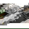 Mexen Elix chiuvetă de bucătărie din granit cu 1 cuvă 700 x 500 mm, negru/argintiu metalizat, sifon negru - 6526701005-73-B