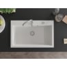 Mexen Elix gránit mosogató 1 rekeszes 800 x 500 mm, fehér, króm szifon - 6527801005-20