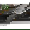 Mexen Elix chiuvetă din granit cu 1 compartiment 800 x 500 mm, negru/auriu metalic, sifon auriu - 6527801005-75-G