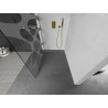 Mexen Kioto Perete de duș Walk-in 70 x 200 cm, transparent/furtună albă 8 mm, auriu - 800-070-101-50-97