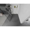 Mexen Kioto zuhanyfal 70 x 200 cm, Átlátszó/Fehér minta 8 mm, Arany - 800-070-101-50-97