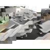 Mexen Elix chiuvetă de granit cu 1 compartiment 800 x 500 mm, albă, sifon negru - 6527801005-20-B