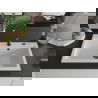 Mexen Elix chiuvetă de granit cu 1 compartiment 800 x 500 mm, albă, sifon negru - 6527801005-20-B