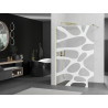 Mexen Kioto panou de duș Walk-in 80 x 200 cm, val alb 8 mm, auriu - 800-080-101-50-97