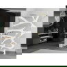 Mexen Kioto perete de duș 90 x 200 cm, transparent/Model alb 8 mm, Aurie - 800-090-101-50-97