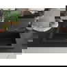 Mexen Elix chiuvetă de bucătărie din granit cu 1 compartiment 800 x 500 mm, negru, sifon auriu - 6527801005-77-B