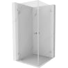 Cabină de duș batantă Mexen Lunar-B Duo 70 x 70 cm, transparentă, crom - 832-070L-070P-01-00