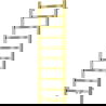 Mexen Bolt 1200 x 400 mm-es fürdőszobai radiátor, 220 W, arany - W126-1200-400-00-50