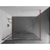 Mexen Kioto perete de duș Walk-in 120 x 200 cm, undă albă 8 mm, aur roz - 800-120-101-60-97