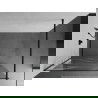 Mexen Kioto perete de duș 90 x 200 cm, transparent/Model alb 8 mm, Neagră - 800-090-101-70-97