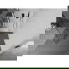 Mexen Kioto perete de duș 100 x 200 cm, transparent/Model alb 8 mm, Neagră - 800-100-101-70-97