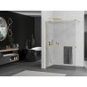Mexen Kioto+ perete de duș cu raft Walk-in 80 x 200 cm, transparent, aur - 800-080-121-50-00