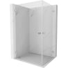Mexen Lunar-B Duo cabină de duș pivotantă 90 x 80 cm, transparent, crom - 832-090L-080P-01-00