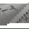 Mexen Lunar T cabină de duș cu ușă oscilantă dreaptă 135 x 80 cm, transparent, gri armat mat - 834T-135-080-66-00-P
