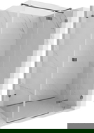 Mexen Lunar T cabină de duș batantă dreaptă 130 x 90 cm, transparentă, gri pistol periat - 834T-130-090-66-00-P