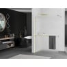 Mexen Kioto+ perete de duș cu raft Walk-in 80 x 200 cm, mat, auriu - 800-080-121-50-30