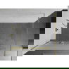 Mexen Kioto+ perete de duș cu raft și cuier 80 x 200 cm, Înghețat 8 mm, Aurie - 800-080-121-50-30