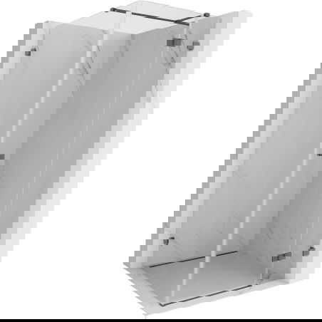 Mexen Lunar T cabină de duș articulată dreapta 110 x 110 cm, transparent, gri pistol periat - 834T-110-110-66-00-P