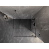 Mexen Lunar T cabina de duș cu balamale dreapta 110 x 110 cm, transparentă, gri periat - 834T-110-110-66-00-P