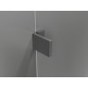Mexen Lunar T cabina de duș cu balamale dreapta 110 x 110 cm, transparentă, gri periat - 834T-110-110-66-00-P