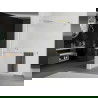 Mexen Kioto+ zuhanyfal polccal Walk-in 120 x 200 cm, fagyos, arany - 800-120-121-50-30