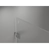 Cabină de duș batantă Mexen Lunar-B Duo 70 x 70 cm, transparentă, crom - 832-070L-070P-01-00