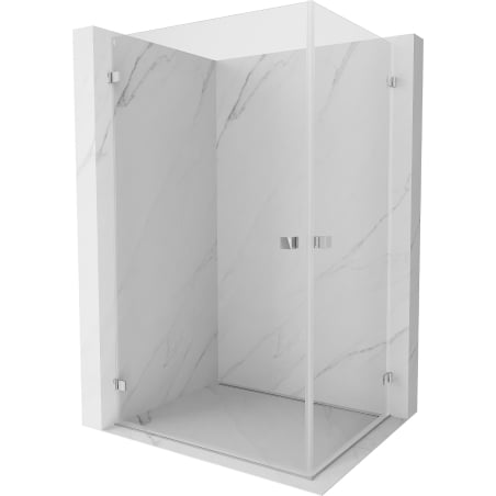 Mexen Lunar-B Duo cabină de duș pivotantă 100 x 85 cm, transparentă, crom - 832-100L-085P-01-00