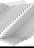 Mexen Lunar-B Duo kifelé nyíló zuhanykabin 100 x 75 cm, átlátszó, fehér - 832-100L-075P-20-00