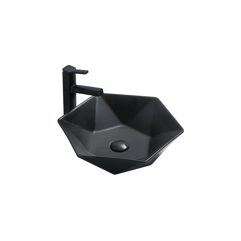 Mexen Mery lavoar pe blat 48 x 41 cm, negru mat - 21984885