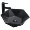Mexen Mery lavoar pe blat 48 x 41 cm, negru mat - 21984885