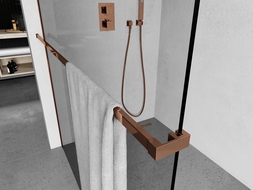 Mexen törölközőtartó kapaszkodó zuhanyfalhoz, rózsaarany - 800-06-60