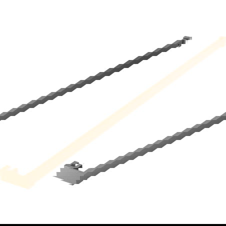 Mexen törölközőtartó a zuhanyfalhoz, csiszolt réz - 800-06-65