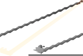 Mexen törölközőtartó a zuhanyfalhoz, csiszolt réz - 800-06-65