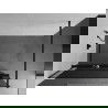 Mexen Kioto+ perete de duș cu raft și cuier 70 x 200 cm, Grafit 8 mm, Neagră - 800-070-121-70-40