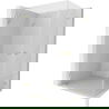 Mexen Lunar-B Duo cabină de duș cu ușă pivotantă 95 x 90 cm, transparentă, auriu periat - 832-095L-090P-55-00